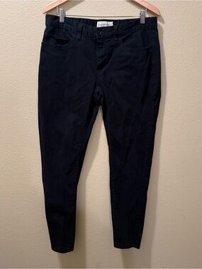 Men’s Size 34 Dapper Boi Black Flat Front Slim Straight Chino Pants